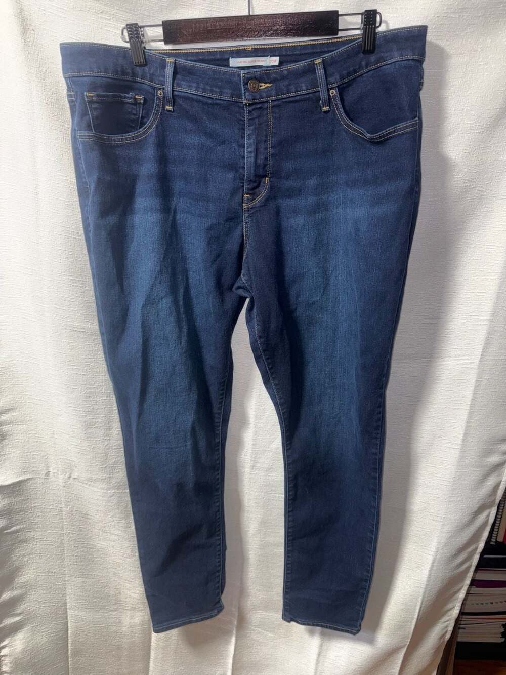 Levi's 310 Shaping Super Skinny Jeans Women's 20W Dark Wash Stretch Denim